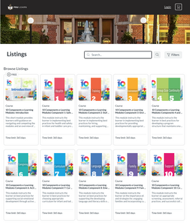 e-Learning Canvas page
