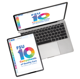 Laptop and Tablet displaying the FSU Tool for Continuous Quality